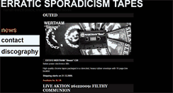 Desktop Screenshot of erraticsporadicism.org