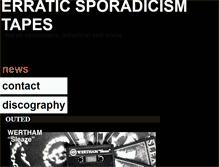 Tablet Screenshot of erraticsporadicism.org